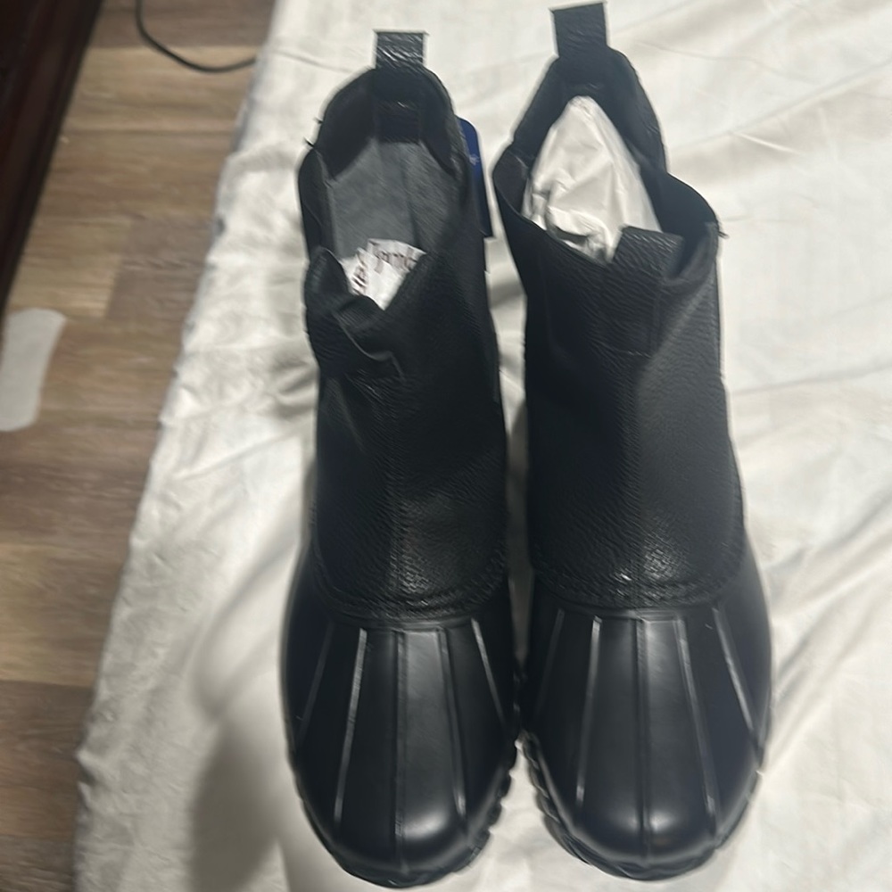 Black JBU men’s waterproof rain boots